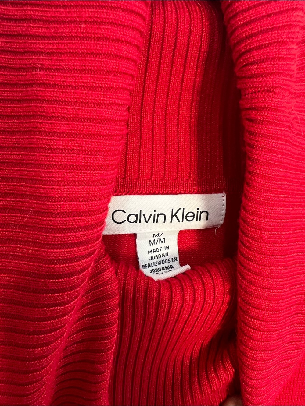 Calvin Klein Red Turtleneck Sweater - Picture 3 of 8